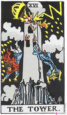 El significado de la torre: representación original del tarot Rider Waite