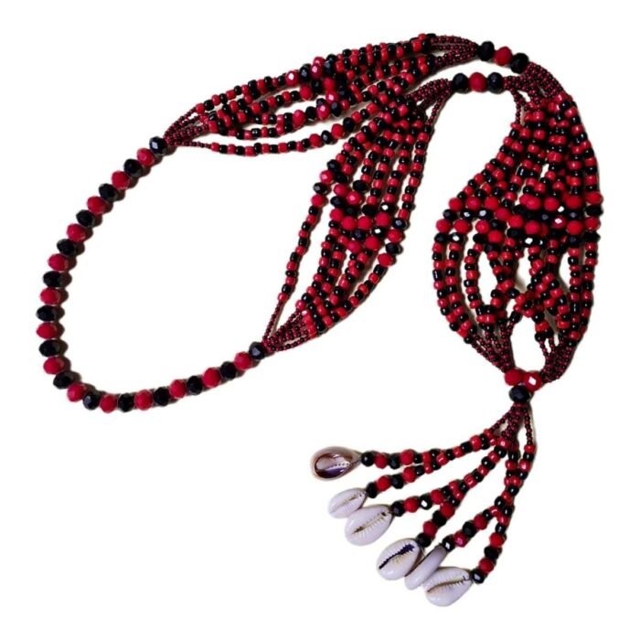 Collar Eleggua Mazo Elegua Para Carro 47 Cm Cristal 6 Hilos