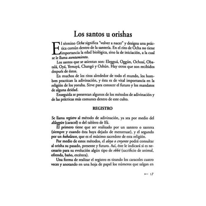 Libro Santería Cubana Santos Y Orishas Recetas Y Oraciones