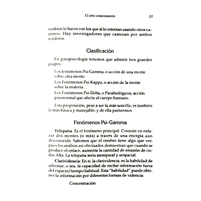 Parapsicología El Otro Conocimiento Estudio Mente Fantasmas