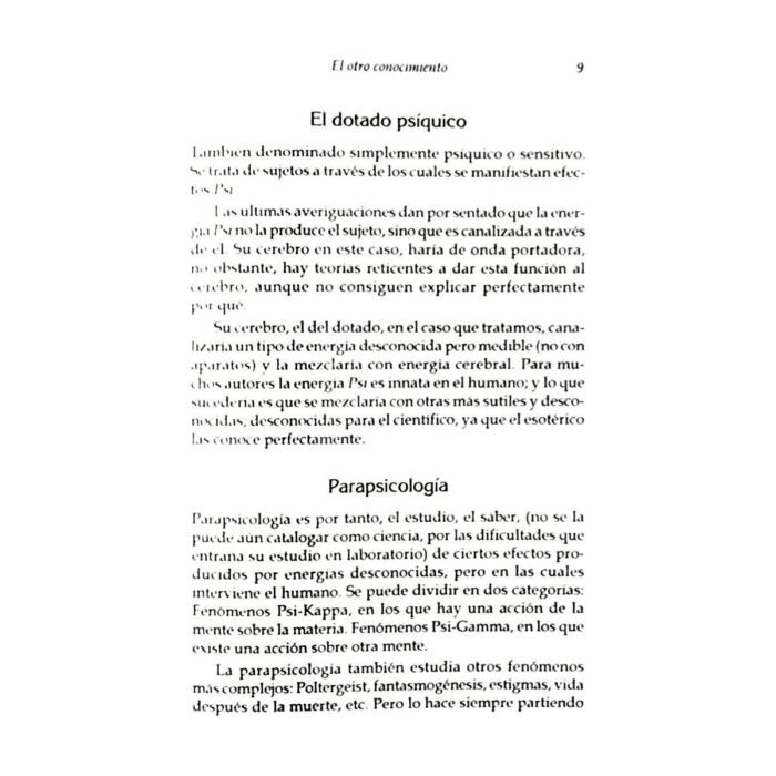 Parapsicología El Otro Conocimiento Estudio Mente Fantasmas