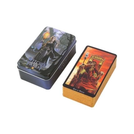 Cartas Tarot De Las Brujas Deluxe Metalico Witches + Ebook