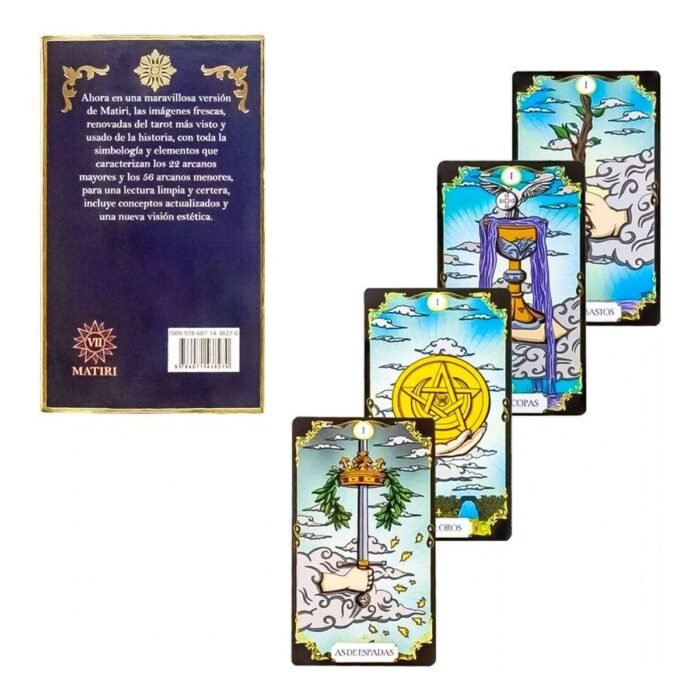 Cartas Tarot Rider Waite Matiri 78 Cartas Español + Manual