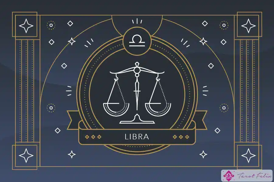 El símbolo del signo zodiacal Libra