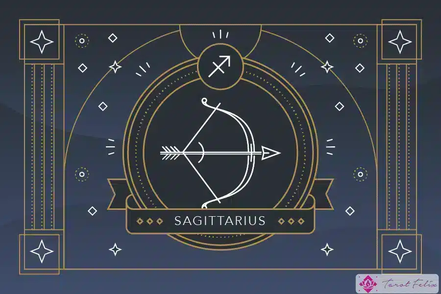 El símbolo del signo zodiacal Sagitario