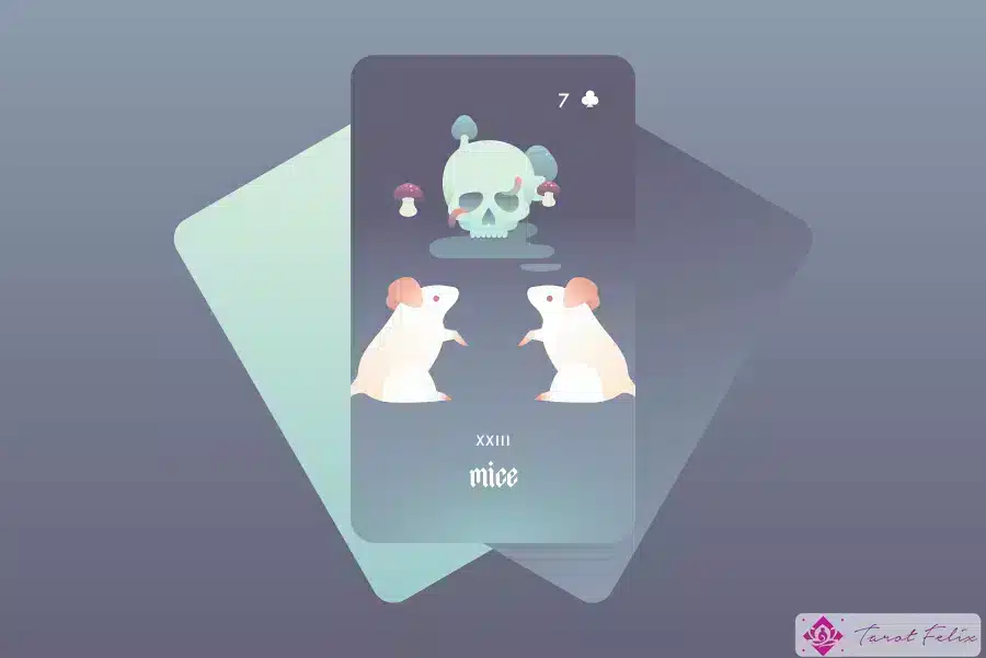 Significado y combinaciones de la carta Ratones Lenormand