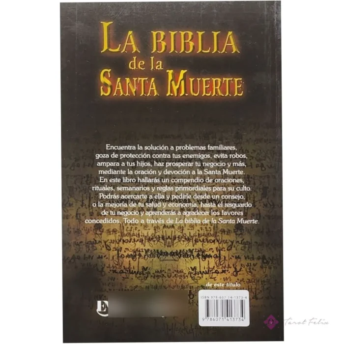 Santa Muerte Dorada 30cm para Prosperidad y Negocios + Libro Especial