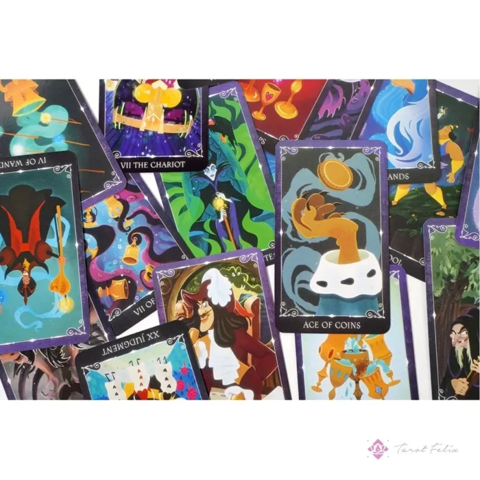 Set Completo Tarot Disney Villanos: 78 Cartas + Ebook Exclusivo