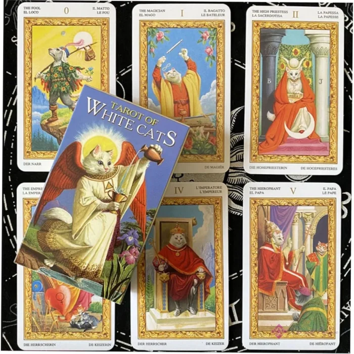 Tarot Gatos Blancos Rider en Español + eBook Gratis | Tarot Felix
