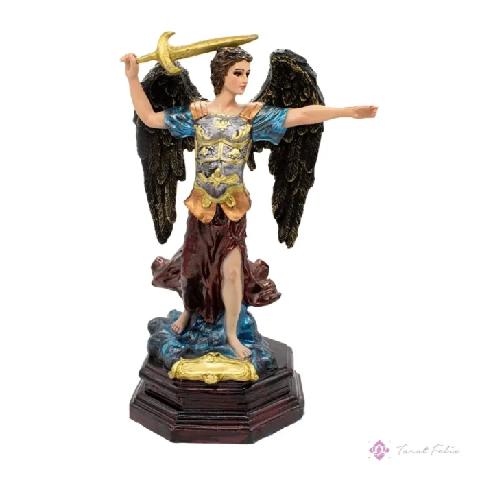 Estatua Arcángel Miguel 33cm - Protector Espiritual y Decorativo