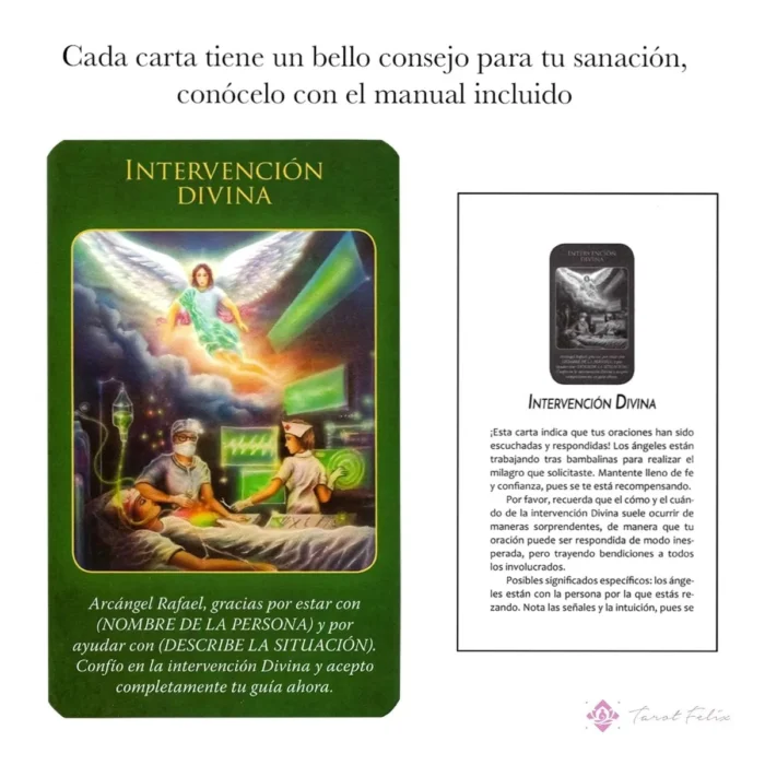 Guía de Sanación Espiritual: Tarot Arcángel Rafael Original