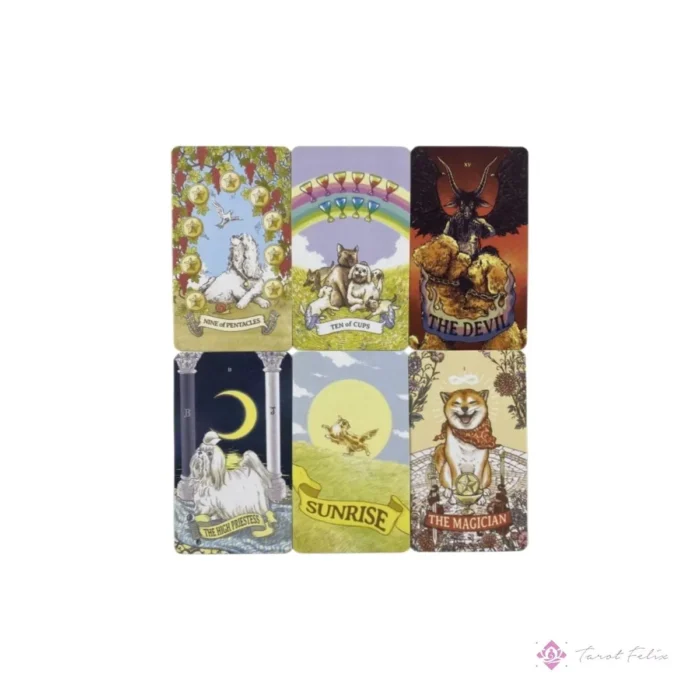 Tarot Aibo: 78 Cartas de Perros Divertidos + Guía Completa